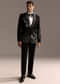 Black Tuxedo For Men With Cut Dana And Beads Embroidery