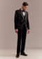 Black Tuxedo For Men With Modern Geometric Beadwork