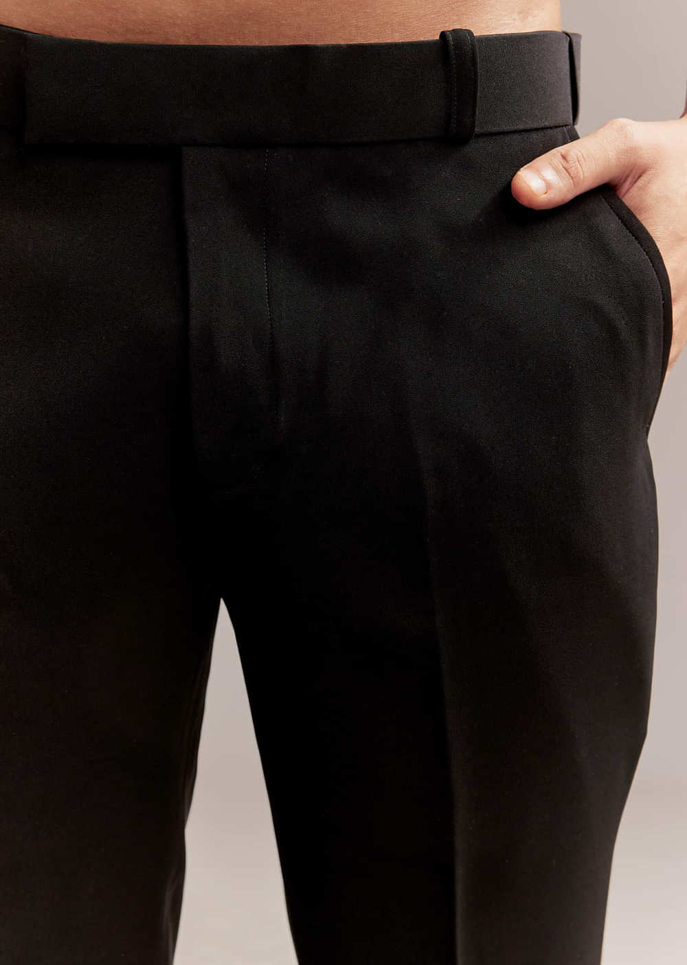 Black Tuxedo For Men With Modern Geometric Beadwork