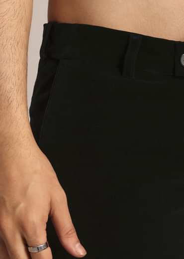 Black Tuxedo Suit With Classic Bow Tie