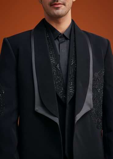 Black Tuxedo With Embroidery
