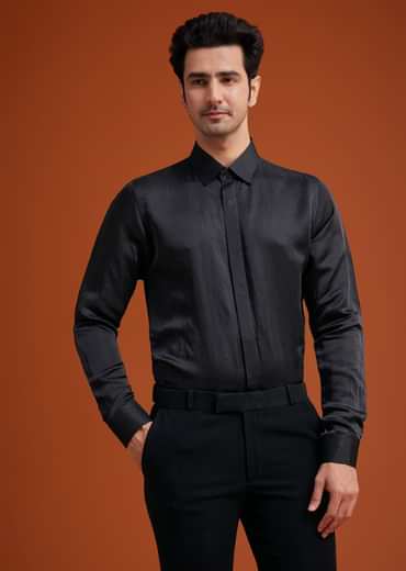 Black Tuxedo With Embroidery