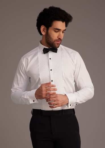 Black Tuxedo With Embellished Swirl Detailing
