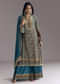 Blue Ajrakh Print Kurta Palazzo Set