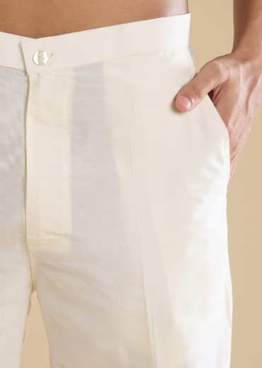 Blue Kashmiri Hand Work Straight Mens Kurta and Pant Set