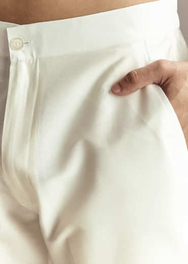 Blue Mirror Work Jacket Set