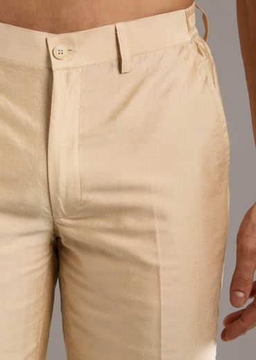 Blue Silk Kurta Jacket Set For Men With Hand Dyed Bandhani Print