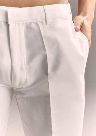 Blue Silk Kurta Set For Men With Resham Embroidery