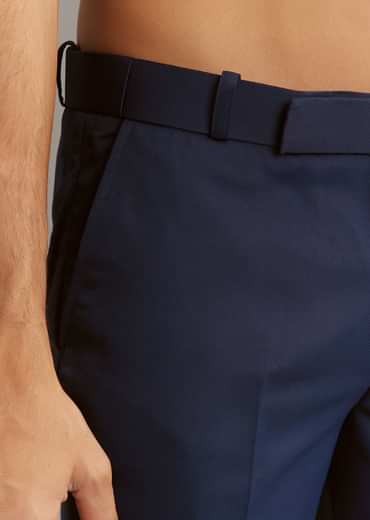 Blue Suiting Indo Western Set With Floral Embroidery