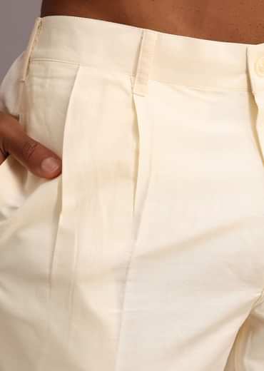 Blue Silk Floral And Stripe Print Jacket Kurta Set