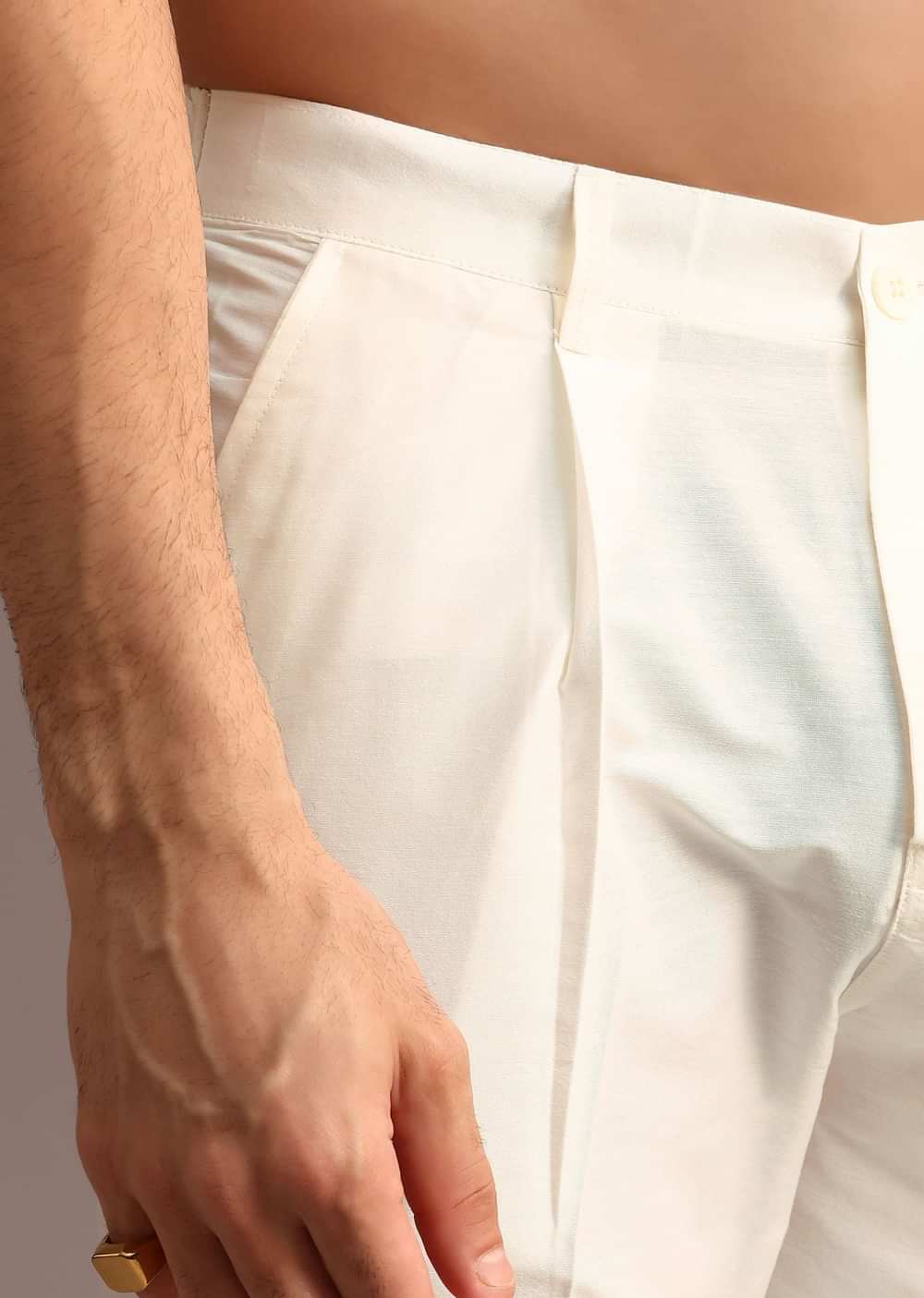 Blue Silk Hand Work Embroidered Yoke Kurta And Pant