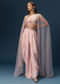 Blush Pink Dhoti Set With Embroidered Blouse And Soft Dupatta
