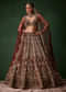 Bridal Lehenga Embroidered Set with Two Dupattas