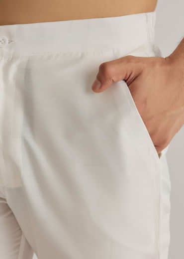 Brown Silk Mirron Threadwork Kurta Set With Dupatta