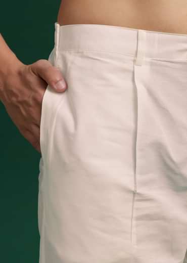 Lilac Silk Hand Embroidered Yoke Kurta Set