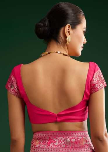 Classic Red Dola Silk Saree With Zari Detailing