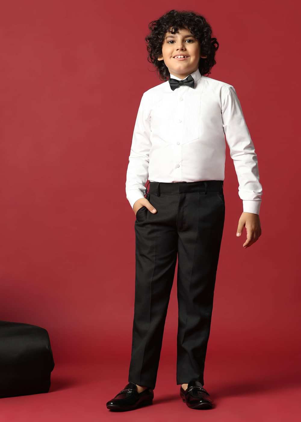 Classic Black Cutwork Tuxedo For Boys