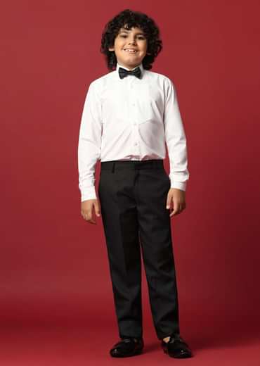 Classic Black Cutwork Tuxedo For Boys