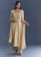 Cream Silk Anarkali Suit With Zari Thread Embroidery