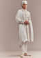 Cream Silk Sherwani For Groom With Handcrafted Embroidery