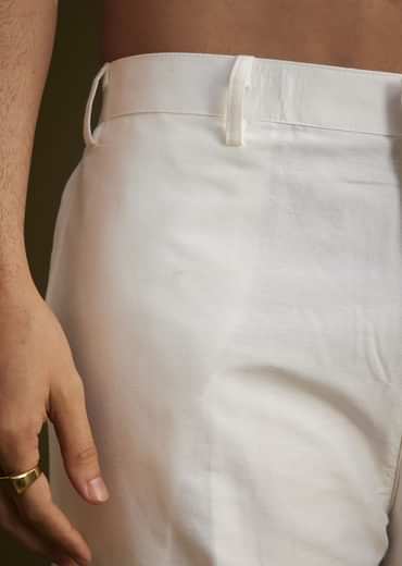 Cream Embroidered Sherwani Set