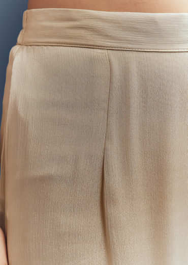 Cream Organza Sharara Suit With Moti And Cutdana Work