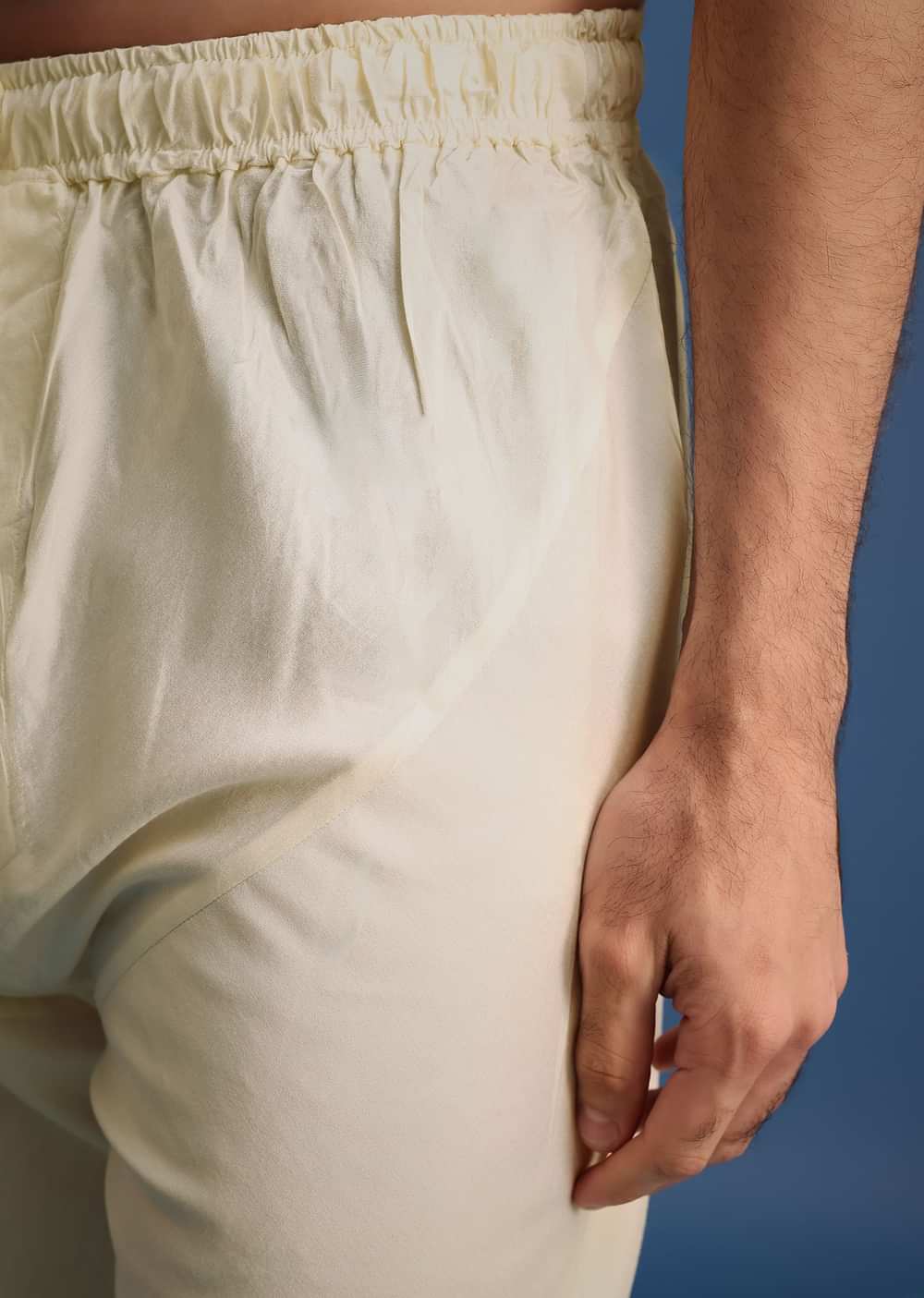 Cream Sherwani Suit With Hand Work