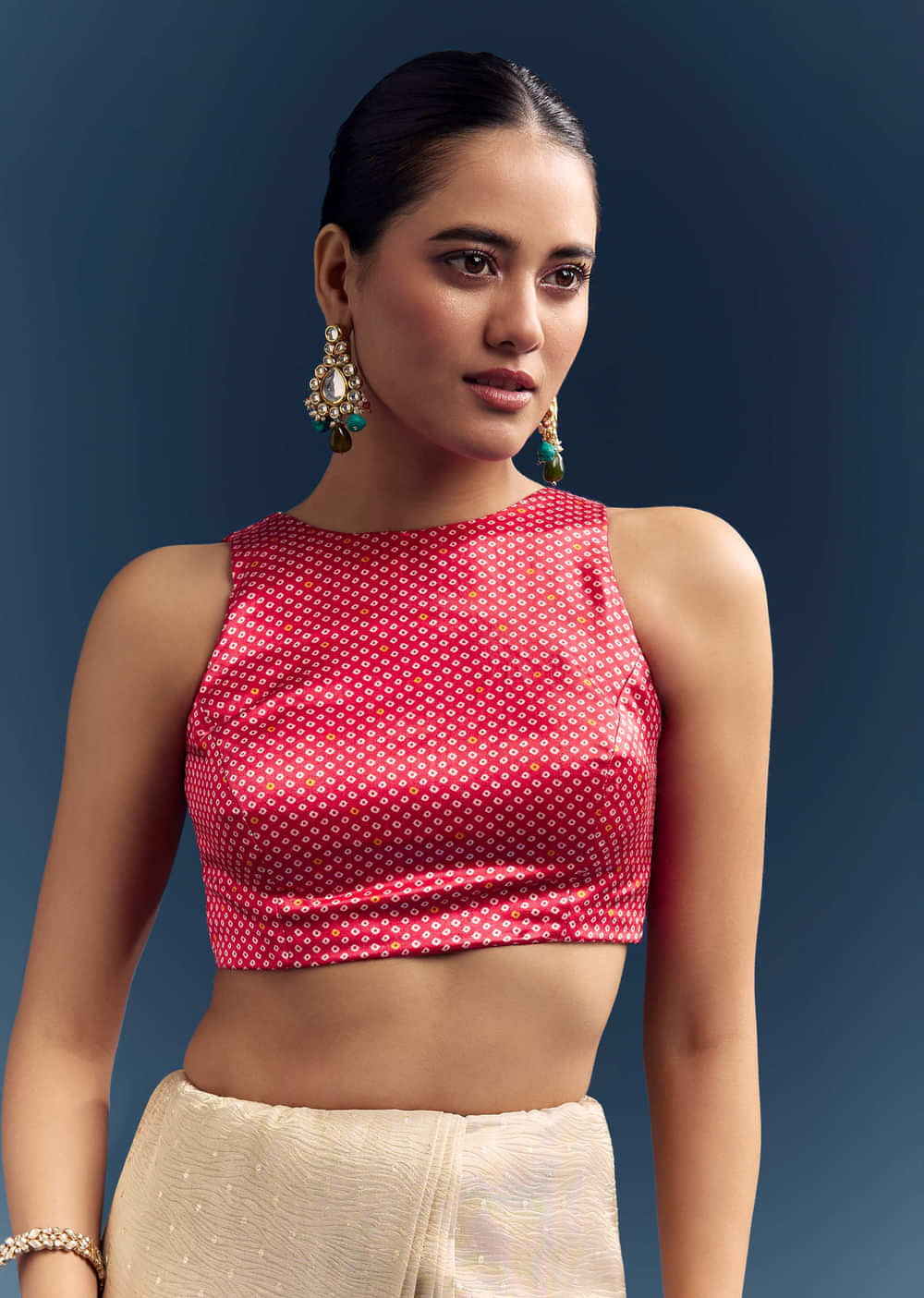 Cream Tissue Organza Saree With Intricate Hand Embroidery