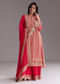 Crimson Red Printed Kurta Palazzo Set