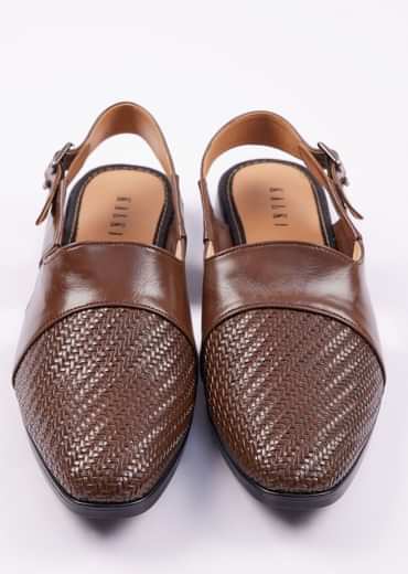 Dark Brown Ethnic Juttis For Men