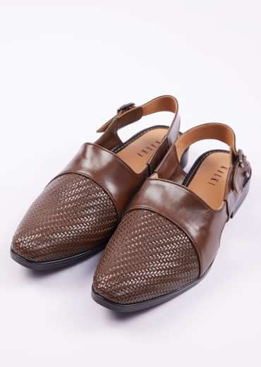 Dark Brown Ethnic Juttis For Men