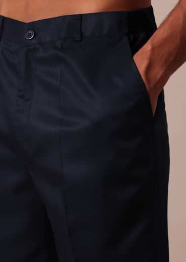 Dashing Blue Jacquard Indowestern For Men