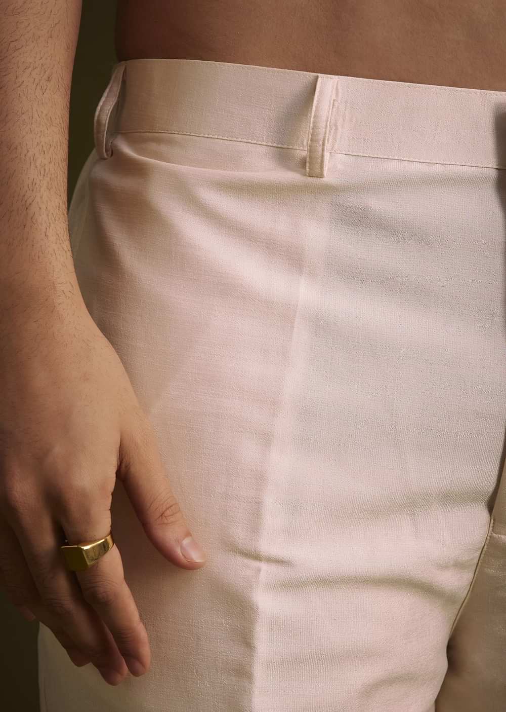 Cream Embroidered Sherwani With Thread And Sequin Work