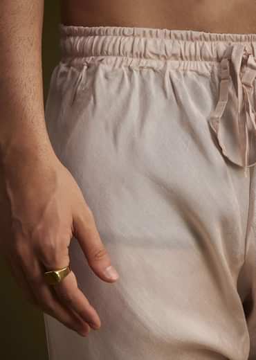 Dusty Pink Embroidered Sherwani Set