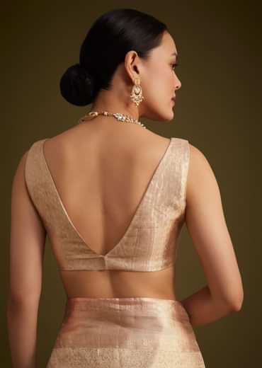 Dusty Pink Kanjivaram Silk Saree