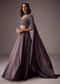Elegant Purple Lehenga With Double Circular Flare