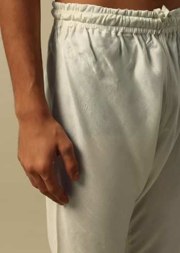 Elegant Green Raw Silk Sherwani Set