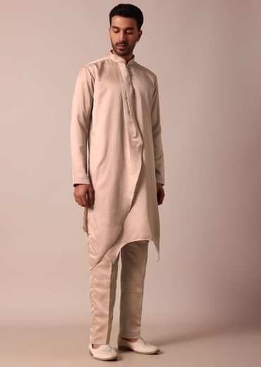 Elegant Stylish Peach Indowestern For Men