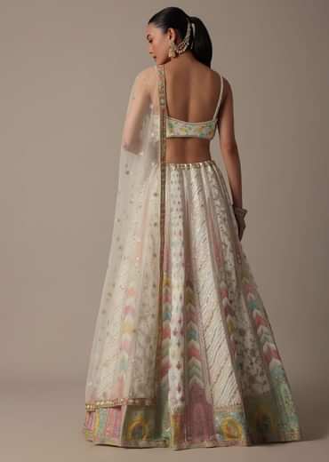 Elegant White Lehenga Choli Set
