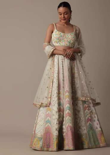 Elegant White Lehenga Choli Set