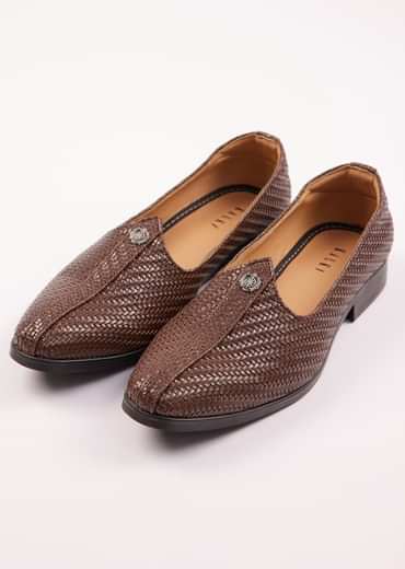 Ethnic Juttis For Men In Dark Brown