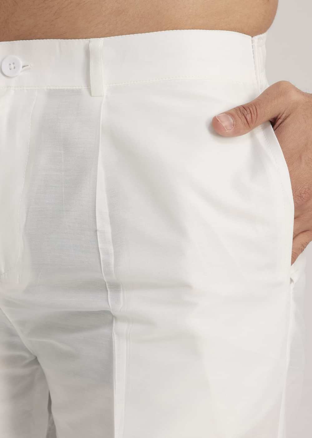 Fawn Linen Kurta Set With Butterfly Inspired Abstract Print