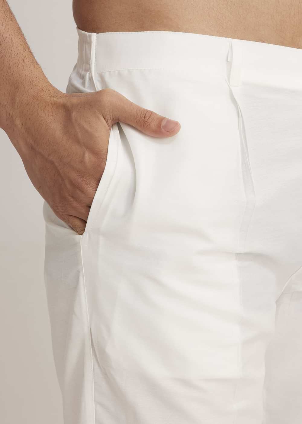 Fawn Linen Ombre Kurta Set With Floral Print