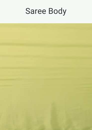 Fern Green Crepe Saree With Organza Frilled Blouse