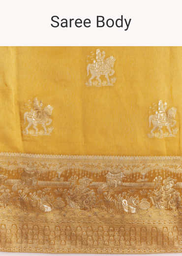 Georgette Saree With All Over Butti Woven Design