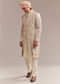 Gold Silk Sherwani For Groom With Heavy Hand Embroidery