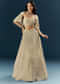 Gold Tissue Bridesmaid Lehenga With Cutdana And Beads Embroidery