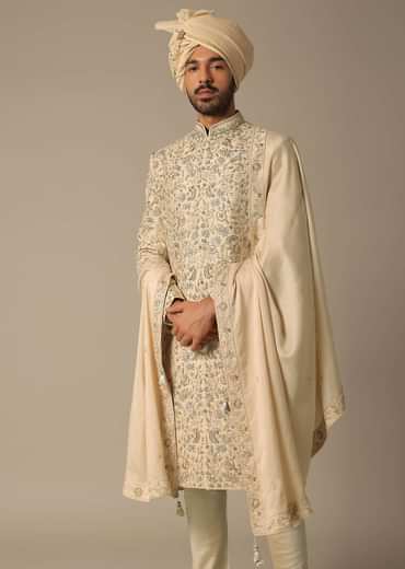 Golden Grandeur Sherwani Set