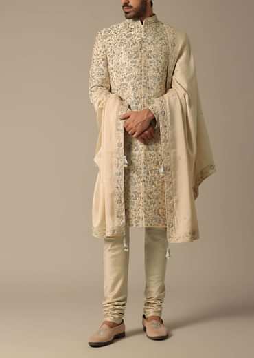 Golden Grandeur Sherwani Set