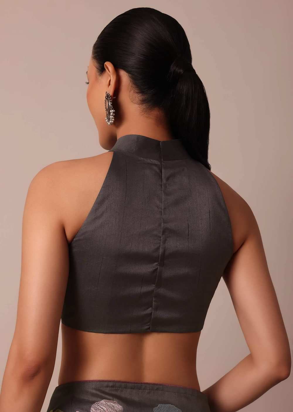 Graceful Grey Saree With Exquisite Thread Resham Work